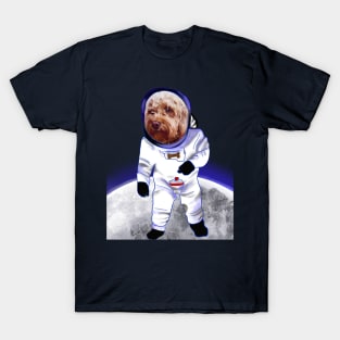 Doggy in Space - cute Cavoodle, Cavapoo, Cavalier King Charles Spaniel T-Shirt